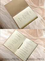 MENU & PROGRAMS rustic Rustic Wedding Program with Burlap, Barn Wedding Program, Eco Romantic Personalized Cards with Flower, Simple Rustic Wedding Program, Elegant Booklet Ecru Wedding Cards4