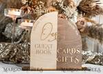 TABLE DECOR SIGNS Wood Eco Rustic Table numbers Rustic wood Golden Acrylic gifts & cards signs with stand, Wooden gold guestbook Sign, Golden Plexi wood  gifts & cards signs, Luxury Wedding guestbook Decor Centerpieces13