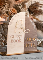 TABLE DECOR SIGNS Wood Eco Rustic Table numbers Rustic wood Golden Acrylic gifts & cards signs with stand, Wooden gold guestbook Sign, Golden Plexi wood  gifts & cards signs, Luxury Wedding guestbook Decor Centerpieces13
