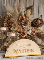 TABLE DECOR SIGNS Wood Eco Rustic Table numbers Rustic Wood and Golden Top Table Mr Mrs signs with stand, Country Barn Top Table Sign, Wood & Golden Top Table Mr Mrs signs, Country Barn Wedding Table Decor Centerpieces14