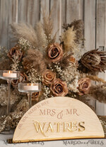 TABLE DECOR SIGNS Wood Eco Rustic Table numbers Rustic Wood and Golden Top Table Mr Mrs signs with stand, Country Barn Top Table Sign, Wood & Golden Top Table Mr Mrs signs, Country Barn Wedding Table Decor Centerpieces14