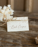 PLACE CARDS / TABLE CARDS Beach/marine/ Destionation Wedding Theme Beach Ivory Wedding Place Cards with Natural Burlap Twine and Starfish, Sea Theme Name Tags For Your Wedding Tables, Romantic Wedding Place Tags, Editable Text3