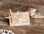PLACE CARDS / TABLE CARDS Beach/marine/ Destionation Wedding Theme Elegant Marine Wedding Place Cards with Twine, Starfish and Map Graphic, Marine Name Tags for Your Wedding Tables, Destination Travel Wedding Place Tags2