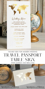 PLACE CARDS / TABLE CARDS Beach/marine/ Destionation Wedding Theme Travel Passport Gold Foil Wedding Place Cards, Wedding Escort Card, Elegant Destination place cards, Personalized wedding decoration8
