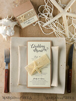 MENU & PROGRAMS Beach/marine/ Destionation Wedding Theme Beach Wedding Menu, Destination Wedding Starfish Menu, Ocean Themed Menu, Beach Dinner Menu, Seashell Starfish Coral Dinner Party Menu, Tropical Marine Menu12