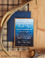 THANK YOU CARDS rustic Thank you cards winter rustic   5