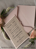 THANK YOU CARDS modern/romantic thank you note2