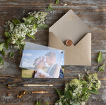 THANK YOU CARDS modern/romantic Personalized thank you note card gold calligraphy   3