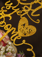 CAKE TOPPER glitter wedding cake topper, sparkle cake topper4