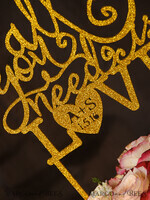 CAKE TOPPER glitter cake topper, chick cake topper4