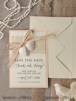 SAVE THE DATES beach travel magnets Destination Beach Wedding Save the date cards, rustic seaside wedding save our dates, seashell save our dates3