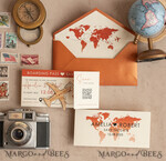 SAVE THE DATES beach travel magnets Terracotta Wooden airplane magnet Save The Date Cards  with photo boardingpass travel airplane save the dates destination wedding magnets14
