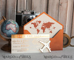 SAVE THE DATES beach travel magnets Terracotta  golden airplane magnet Save The Date Cards  boardingpass travel airplane save the dates destination wedding magnets12