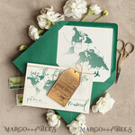 SAVE THE DATES beach travel magnets Personalised Travel Save the Date Acrylic Tag Magnet and Card, Gold dark green Luggage Tag Wedding Save The Dates Acrylic Magnets, Save The Date Cards4