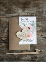 DATEN MERKEN rustikale Boho-Magnete Datum vormerken Hochzeitsankündigungs-Magnete Kühlschrankmagnet Hochzeits-Save-the-Date-Karte und Herzmagnet, Blush Pink Save Our Date Holzmagnete6