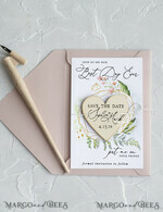 DATEN MERKEN rustikale Boho-Magnete Hochzeits-Save-the-Date-Karte, vergiss den Magneten nicht, Hochzeits-Save-the-Date-Karte und Holzscheiben-Magnet, Bastel-Save-Our-Date-Holzscheiben-Magnete.7