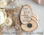 SAVE THE DATES rustic boho magnets Wedding Save The Date Card and wooden slice Magnet, craft Save Our Date wood slice Magnets, Boho save our dates Cards wooden Magnets Cards, boho wedding save the date cards and slice magnets3
