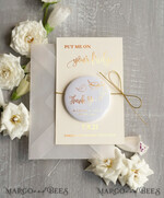 DATEN MERKEN rustikale Boho-Magnete Personalisierter Gold Save the Date Magnet und Karte, Vellum Hochzeits Save The Dates Magnete, Boho Hochzeits Save The Date Karten5