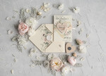 DATEN MERKEN rustikale Boho-Magnete Hochzeits-Save-The-Date-Karte und Herzmagnet, Blush Pink Save Our Date-Magnete, Boho Save Our Date-Karten mit Holzmagnetkarten.5