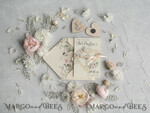DATEN MERKEN rustikale Boho-Magnete Hochzeits-Save-The-Date-Karte und Herzmagnet, Blush Pink Save Our Date-Magnete, Boho Save Our Date-Karten mit Holzmagnetkarten.5