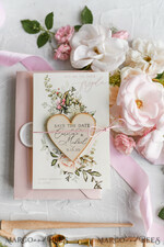 SAVE THE DATES rustic boho magnets Handmade Save the Date magnets cards   Wedding Save The Date Card and Heart Magnet, Blush Pink Save Our Date Wood Magnets24