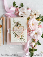 SAVE THE DATES rustic boho magnets Handmade Save the Date magnets cards   Wedding Save The Date Card and Heart Magnet, Blush Pink Save Our Date Wood Magnets24