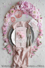 MENÜ & PROGRAMME  
 rustikal und Spitze Romantisches Blush-Pink Hochzeitsmenü mit Band, personalisierte Menü-Karten aus Vintage-Spitze, Shabby Chic Hochzeitsmenü mit floralem Motiv, minimalistische Hochzeitskarten10