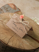 PLACE CARDS / TABLE CARDS rustic and lace Rustic Eco Brown Wedding Place Cards, Delicate Wedding Name Tag with White Rose Decor, Burlap Twine and Rose Decor, Unique Eco Wedding Stationery, Editable Text6