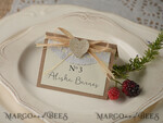 PLACE CARDS / TABLE CARDS rustic and lace Romantic Paper Lace Wedding Place Cards, Rustic Name Tags with Raffia Twine and Wooden Heart, Elegant Wedding Stationery, Rustic Escort Cards, Editable Text4