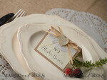 PLACE CARDS / TABLE CARDS rustic and lace Romantic Paper Lace Wedding Place Cards, Rustic Name Tags with Raffia Twine and Wooden Heart, Elegant Wedding Stationery, Rustic Escort Cards, Editable Text4