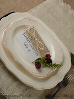 PLACE CARDS / TABLE CARDS rustic and lace Rustic Wedding Place Cards, White and Eco Place Cards, Natural Burlap Twine Wedding Name Cards, Eco Rustic Name Tags, Editable Text, Simple Design Escort Cards3