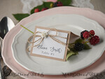 PLACE CARDS / TABLE CARDS rustic and lace Elegant Eco Brown Wedding Place Cards with White Rose Decor, Rustic Wedding Name Tags with Brown Burlap Twine, Rustic Wedding Stationery, Editable Text4