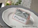 PLACE CARDS / TABLE CARDS rustic and lace Romantic Grey Wedding Place Cards, Name Tags with Grey Ribbon and Lace, Elegant Wedding Stationery, Blush Pink Rustic Escort Cards, Editable Text, Shabby Chic4