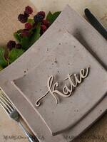PLACE CARDS / TABLE CARDS Acrylic Gold Clear / Wood 3D Custom Wedding 3D Wood Place Sign, Rustic Name Wooden Escort Sign, Boho Laser Cut Name Sign, Laser Cut Guest Names Wedding Sign, Place Cards For Wedding Guests3