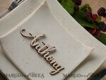 PLACE CARDS / TABLE CARDS Acrylic Gold Clear / Wood 3D Custom Wedding 3D Wood Place Cards, Rustic Name Wooden Escort Cards, Boho Laser Cut Name Cards, Laser Cut Guest Names Wedding Cards, Rustical Wedding Signage3