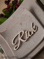 PLACE CARDS / TABLE CARDS Acrylic Gold Clear / Wood 3D Custom Wedding 3D Wood Place Cards, Rustic Name Wooden Escort Cards, Boho Laser Cut Name Cards, Laser Cut Guest Names Wedding Cards, Rustic Wedding Place Card  3
