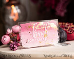 PLACE CARDS / TABLE CARDS Acrylic Gold Clear / Wood 3D Modern Ombre Pale Pink Mauve Acrylic Place card, Wedding Place Cards, Dusty Rose Name Card premium, Transparent Acryl Seating Card, Painted Luxury Escort Cards16