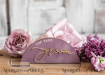PLACE CARDS / TABLE CARDS Acrylic Gold Clear / Wood 3D Modern Mauve Arch Acrylic Place Card with Stand, Premium Wedding Seat Cards, Clear Acrylic Name Card, Luxury Seating Card, Gold 3D Guest Names, Editable Text12