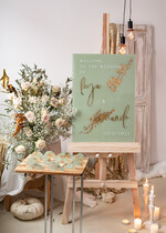 PLACE CARDS / TABLE CARDS Acrylic Gold Clear / Wood 3D Acrylic Arch Sage Green Flat Place Card with stand, Painted Acrylic & Gold Flat Place Card, Greenery Gold Plexi Flat Place Card, Garden Luxury Wedding Table Decor21