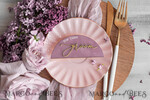 PLACE CARDS / TABLE CARDS Acrylic Gold Clear / Wood 3D Mauve Wedding Place Cards, Modern arch Velvet  Gold Acryl Place card without stand, Wedding seat gold Cards, Velvet Mirror gold Name Card, Editable Text, MvS4