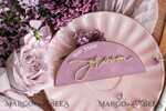 PLACE CARDS / TABLE CARDS Acrylic Gold Clear / Wood 3D Mauve Wedding Place Cards, Modern arch Velvet  Gold Acryl Place card without stand, Wedding seat gold Cards, Velvet Mirror gold Name Card, Editable Text, MvS4