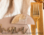 PLACE CARDS / TABLE CARDS Acrylic Gold Clear / Wood 3D Acrylic Arch Beige Flat Place card, Clear Acrylic and gold Flat Place card, Nude Gold Plexi Flat Place card, Tan Luxury Wedding Table Decor, Earthy Wedding Sign14