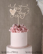 CAKE TOPPER wood cake topper, lasercut wooden cake topper5