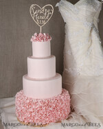 TORTENDEKORATION  
 Holz Hochzeitstorte Topper, Holz Torte Topper4
