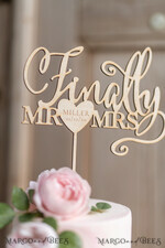 CAKE TOPPER wood topper, wooden cake topper8