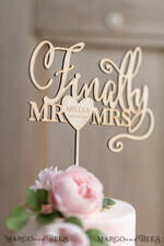 CAKE TOPPER wood topper, wooden cake topper8