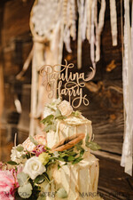 CAKE TOPPER wood cake topper, wooden cake topper7
