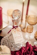  glitter Wedding stationery elegant drink label glam gold    2