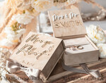 RING BEARER BOXES & PILLOWS Velvet ring box for wedding ceremony Beige Pink Golden velvet Wedding Ring Box for ceremony, Ring Box for Wedding Ceremony 3 rings velvet, Boho Glam Wedding Ring Boxes his hers, Luxury Velvet Ring box double Custom Colors18