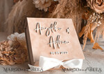 RINGTRÄGERBOXEN & KISSEN Samtkästchen für den Trauungszeremonie Beige Weiße Samt Hochzeit Ring Box für Zeremonie, Nude Ring Box für Hochzeitszeremonie 3 Ringe samt, Boho Glam Hochzeit Ring Boxen für ihn und sie, Luxus Samt Ring Box doppelt benutzerdefinierte Farben.18